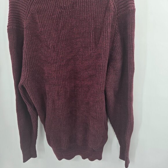 Original Weatherproof Vintage Burgundy 100% Cotton Sweater Size XXL - Picture 4 of 13